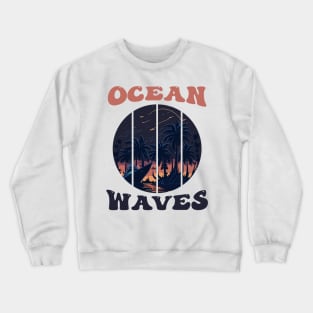 ocean waves sea adventure Crewneck Sweatshirt